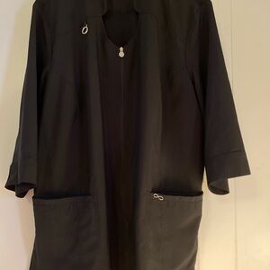 Lab Scrub Zip-Up Lab Jacket with Pockets